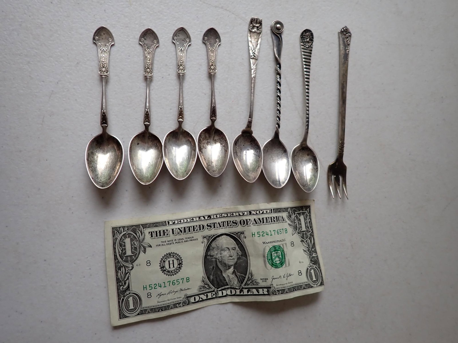 8 Sterling Silver Flatware Pieces - 2