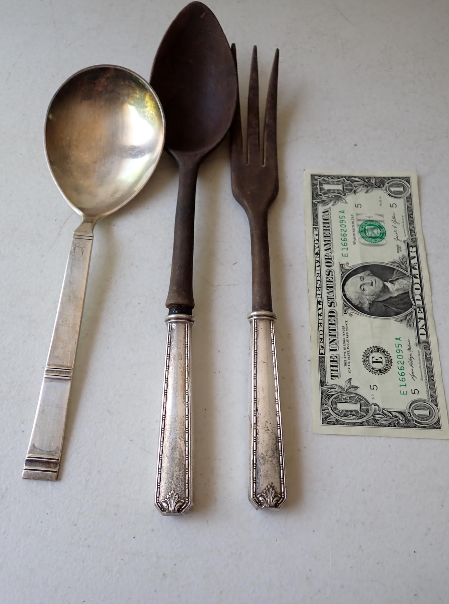 Sterling Denmark Serving Spoon & Salad Set - 2