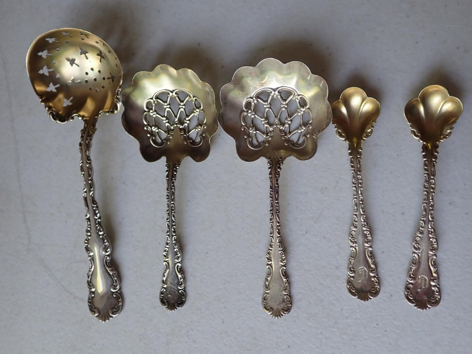 Whiting Gorham Louis XV Sterling Spoons (1 of 9)