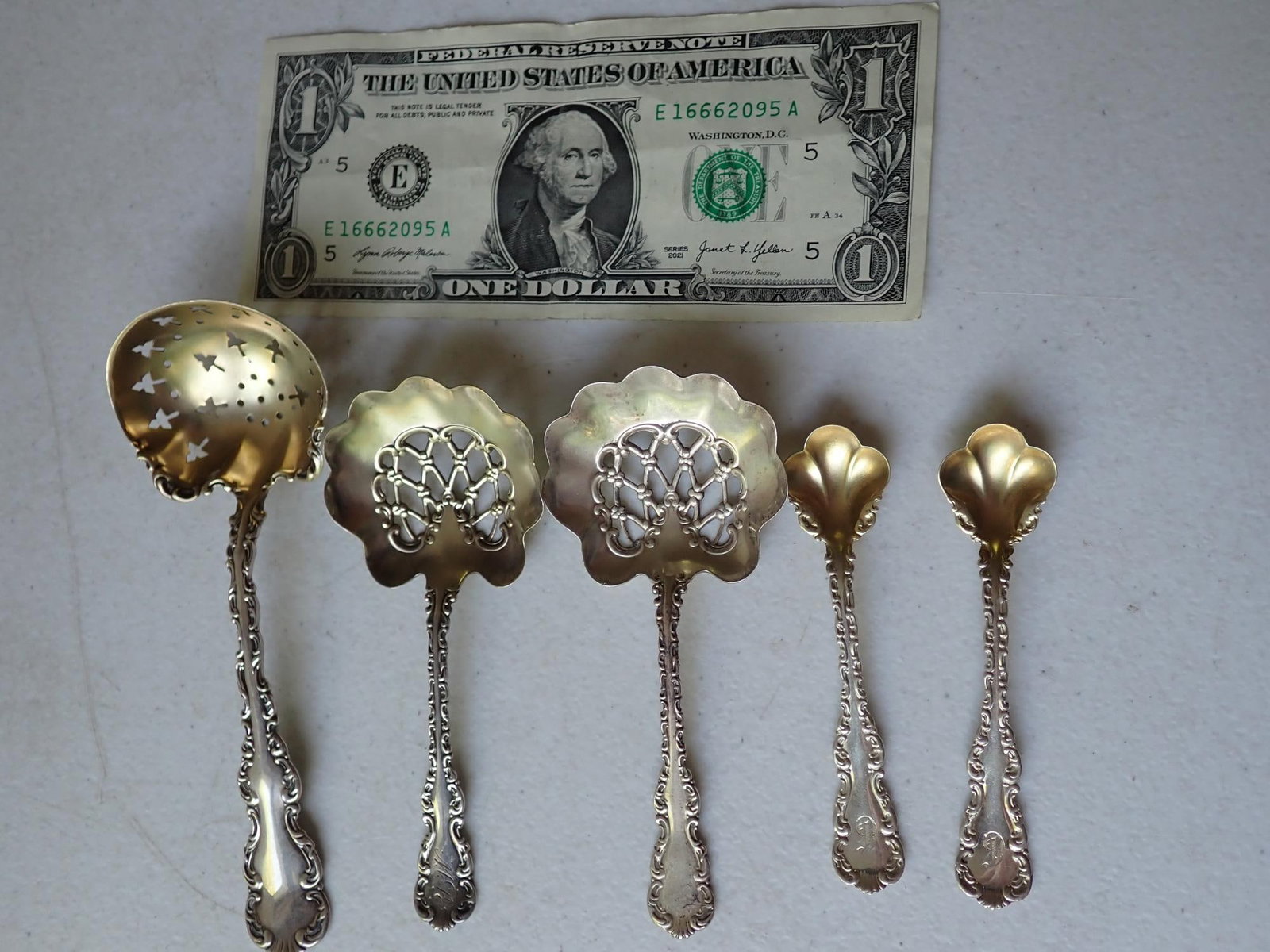 Whiting Gorham Louis XV Sterling Spoons - 2