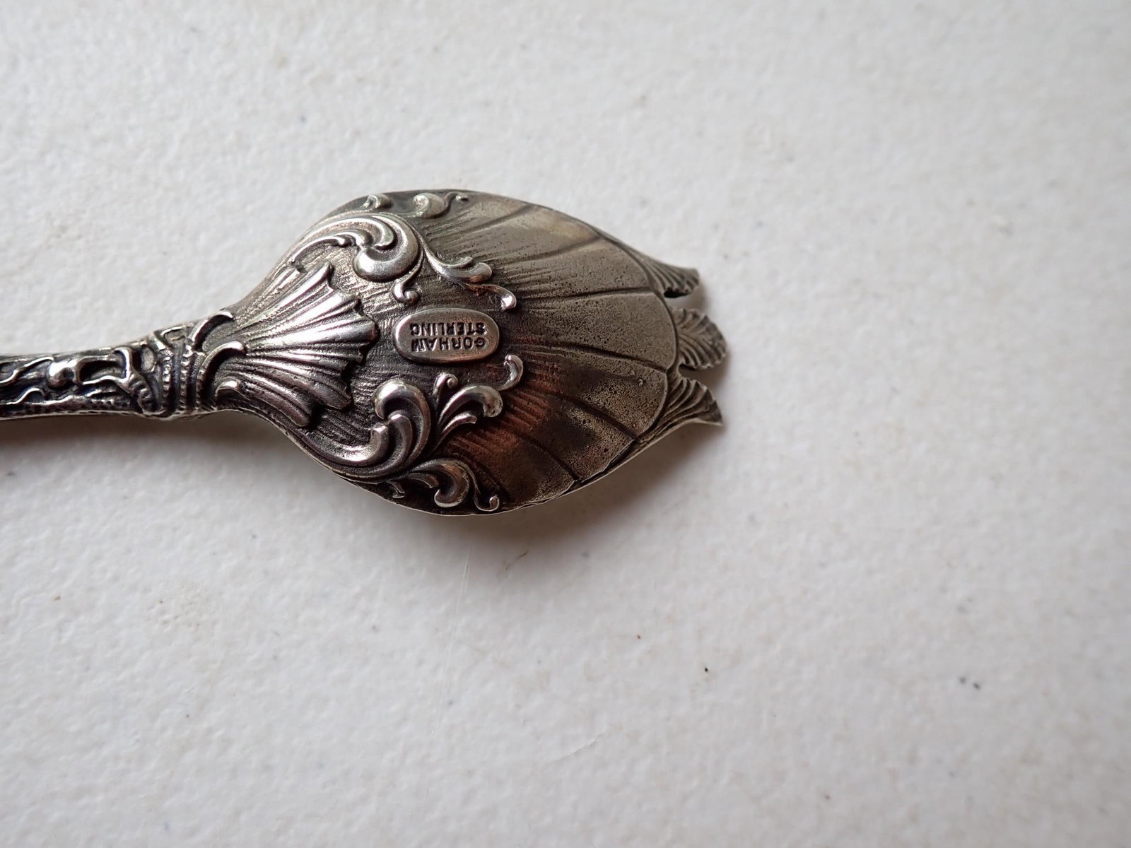 Gorham Sterling Heavy Ornate Turtle Design Spoon - 5