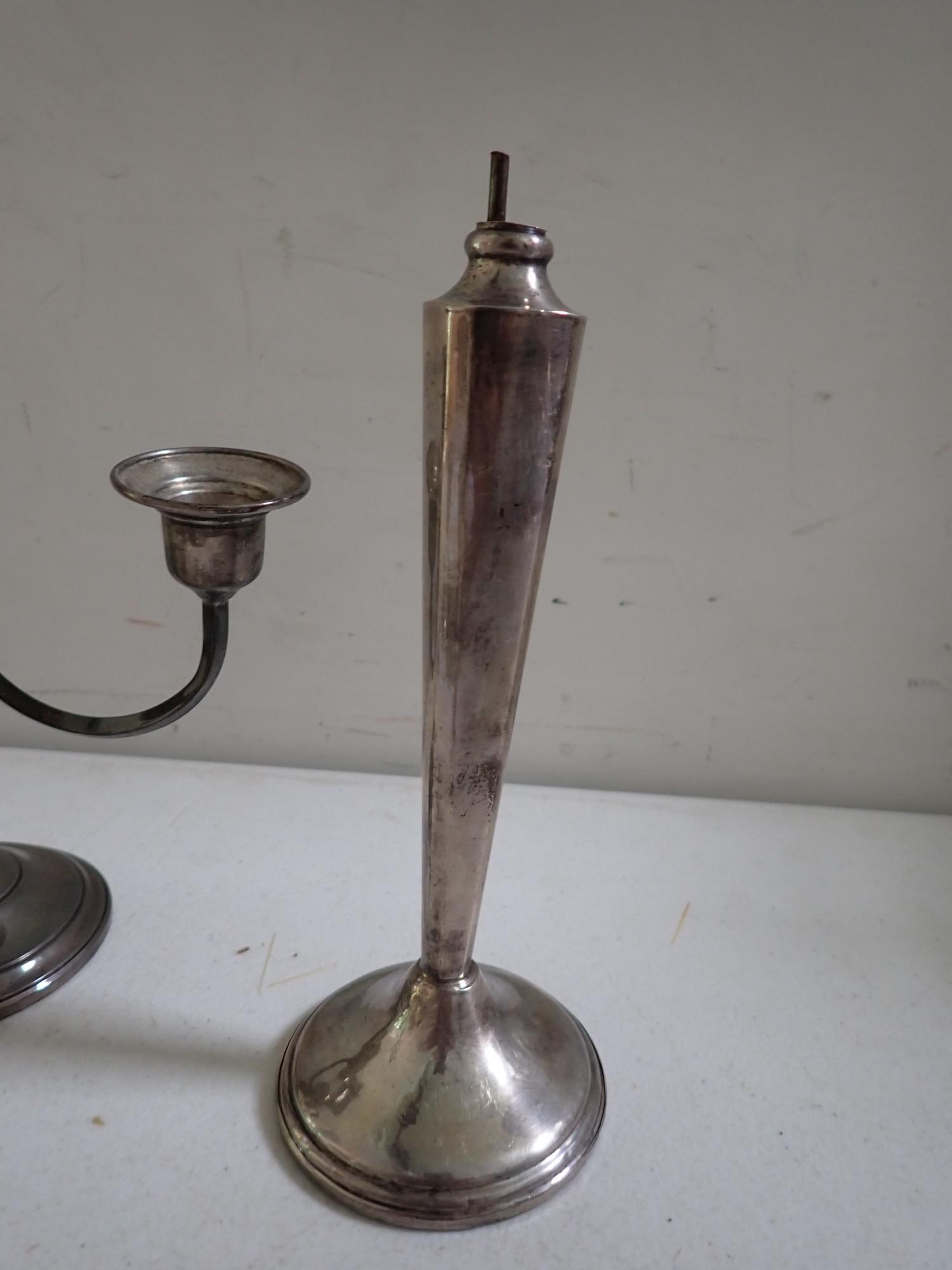 Weighted Candelabra and Candlesticks Sterling - 3