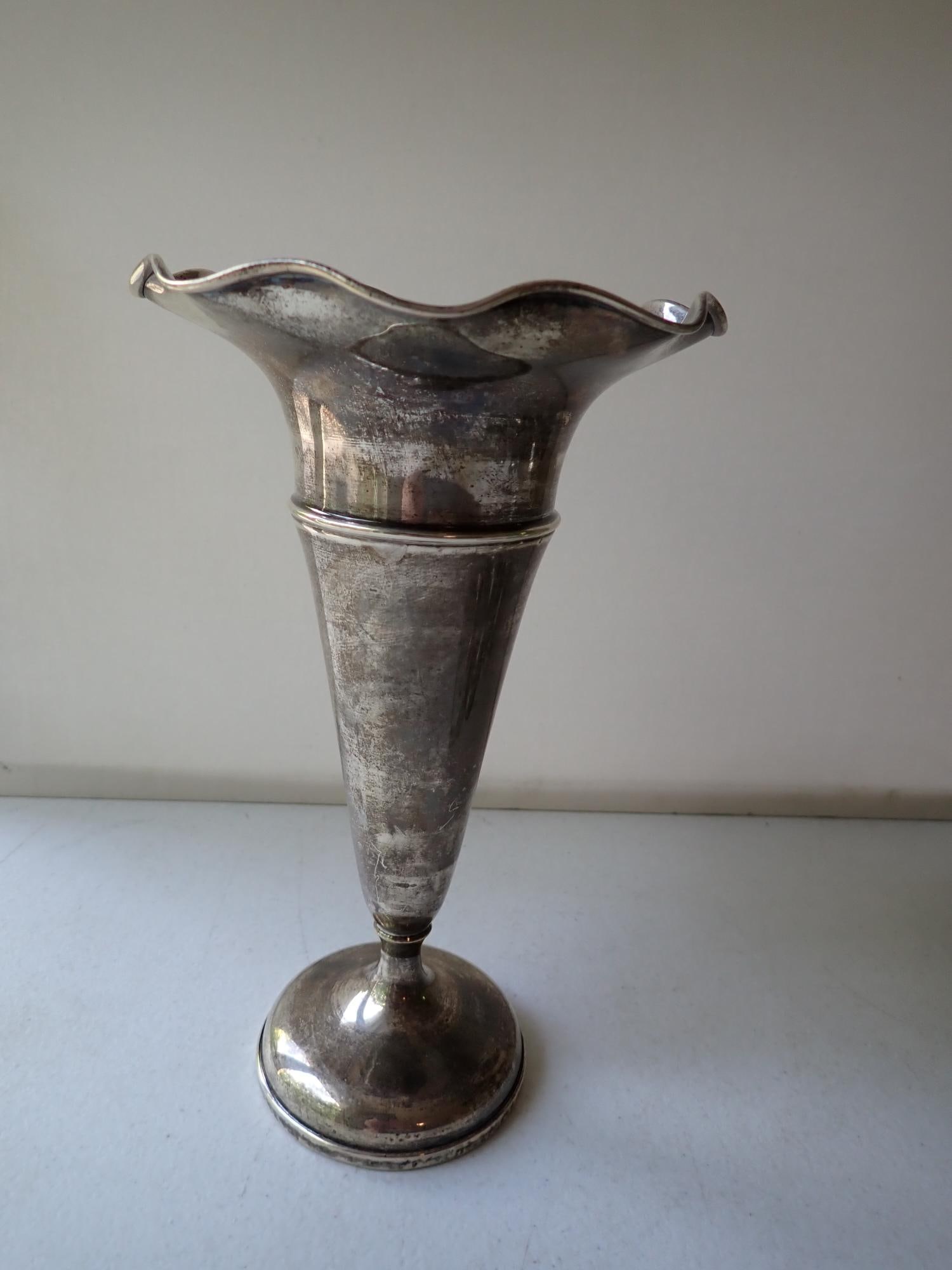 Weighted Sterling Vase, Candlestick, etc. - 3