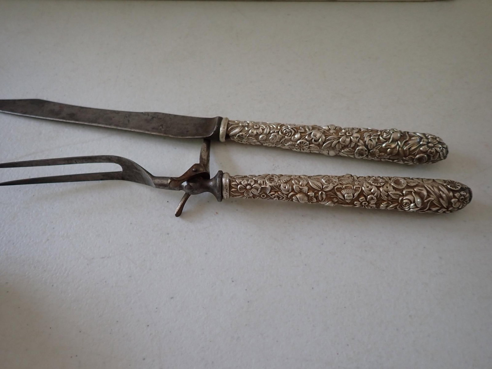 Silver Handled & Silverplate Serving pieces, etc. - 5