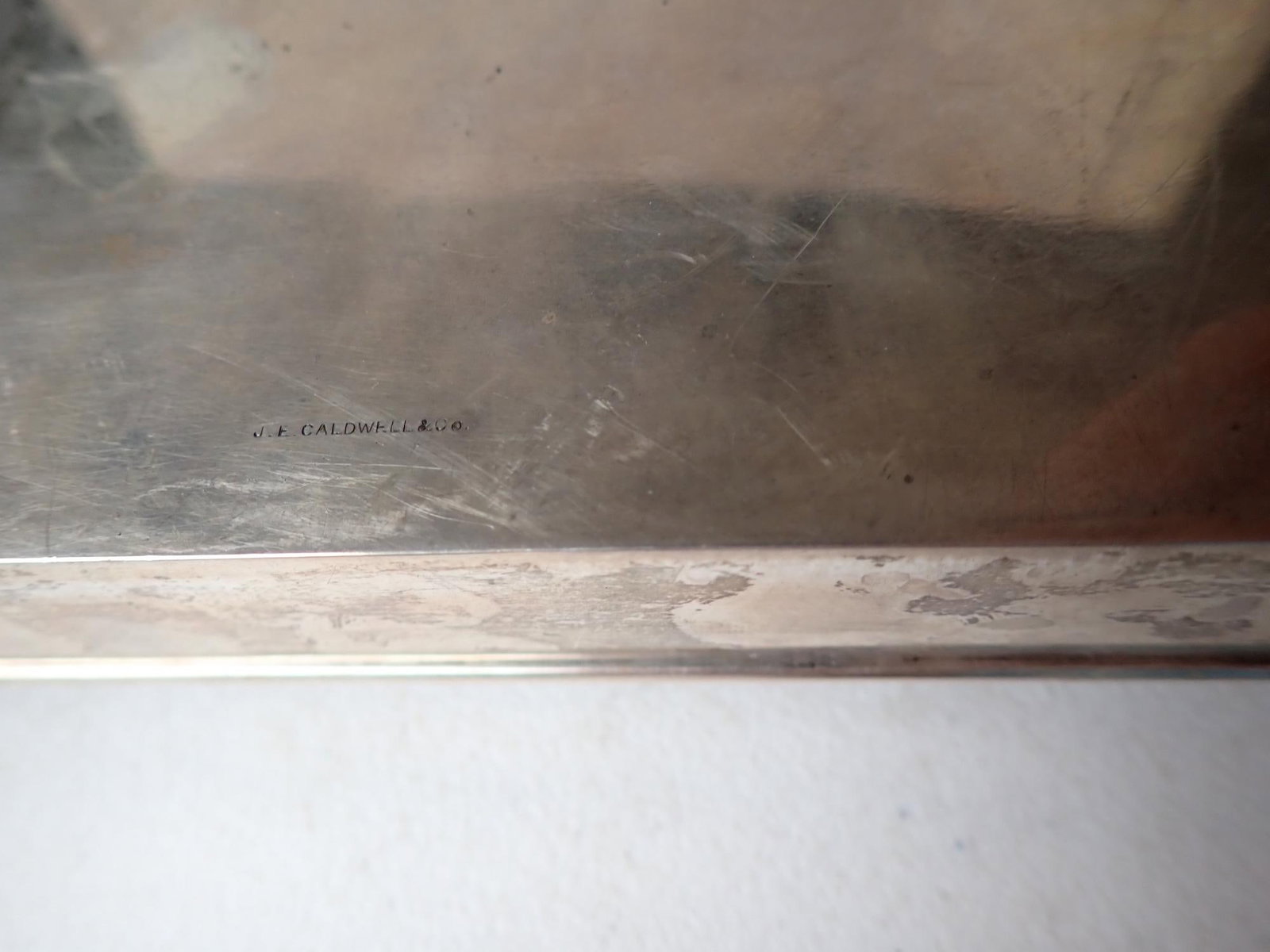 2 Wood Lined Sterling Presentation Cigar boxes - 8