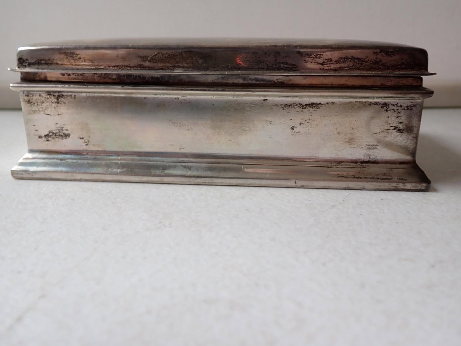 Gorham Sterling Wood Lined Cigarette Box - 4