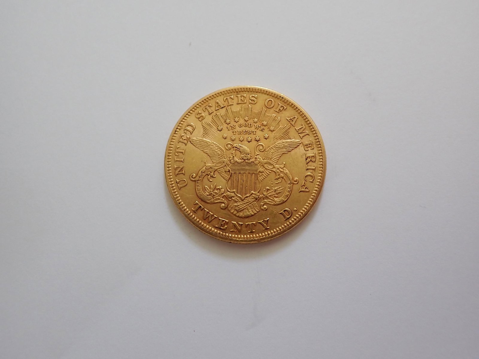 1875 Double Eagle $20 Gold Coin - 2