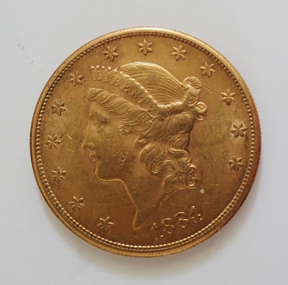 1884-S Double Eagle $20 Gold Coin (1 of 4)