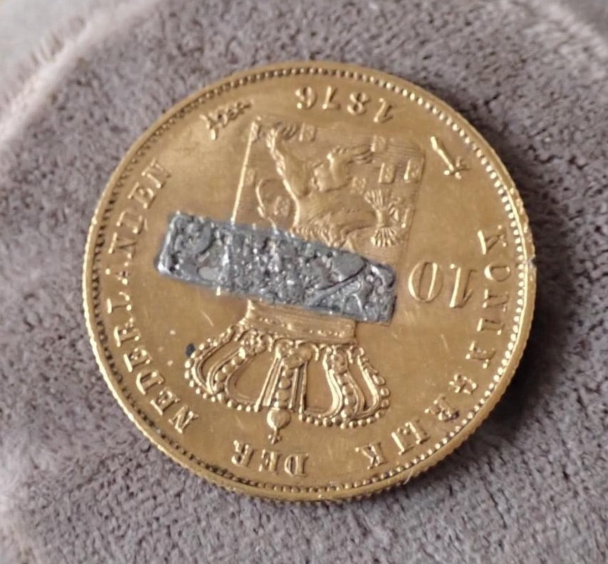 1876 Dutch 10 Guilder Coin - 2