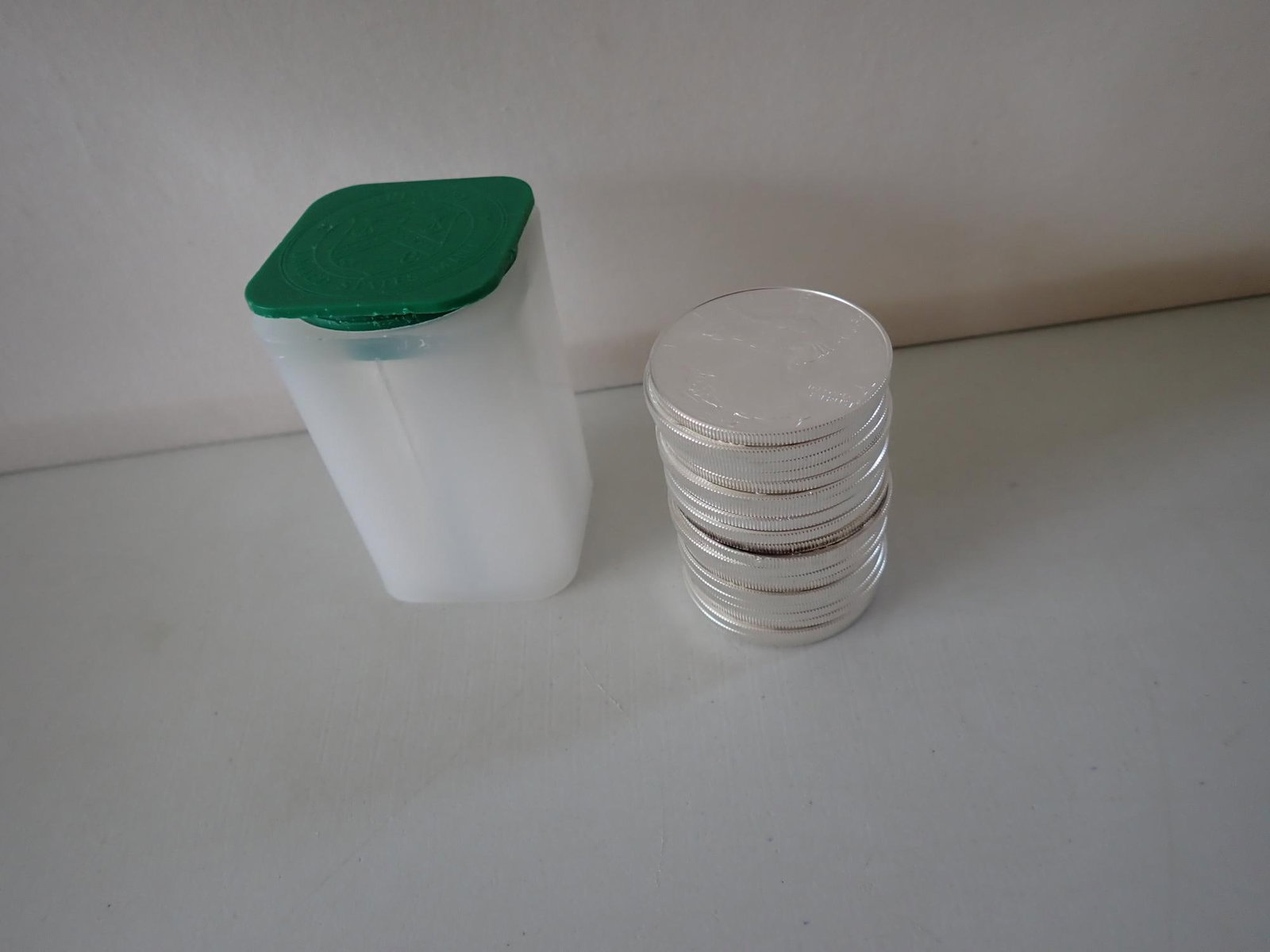 20 American Eagle Silver Coins: Each coin is one ounce of .999 silver