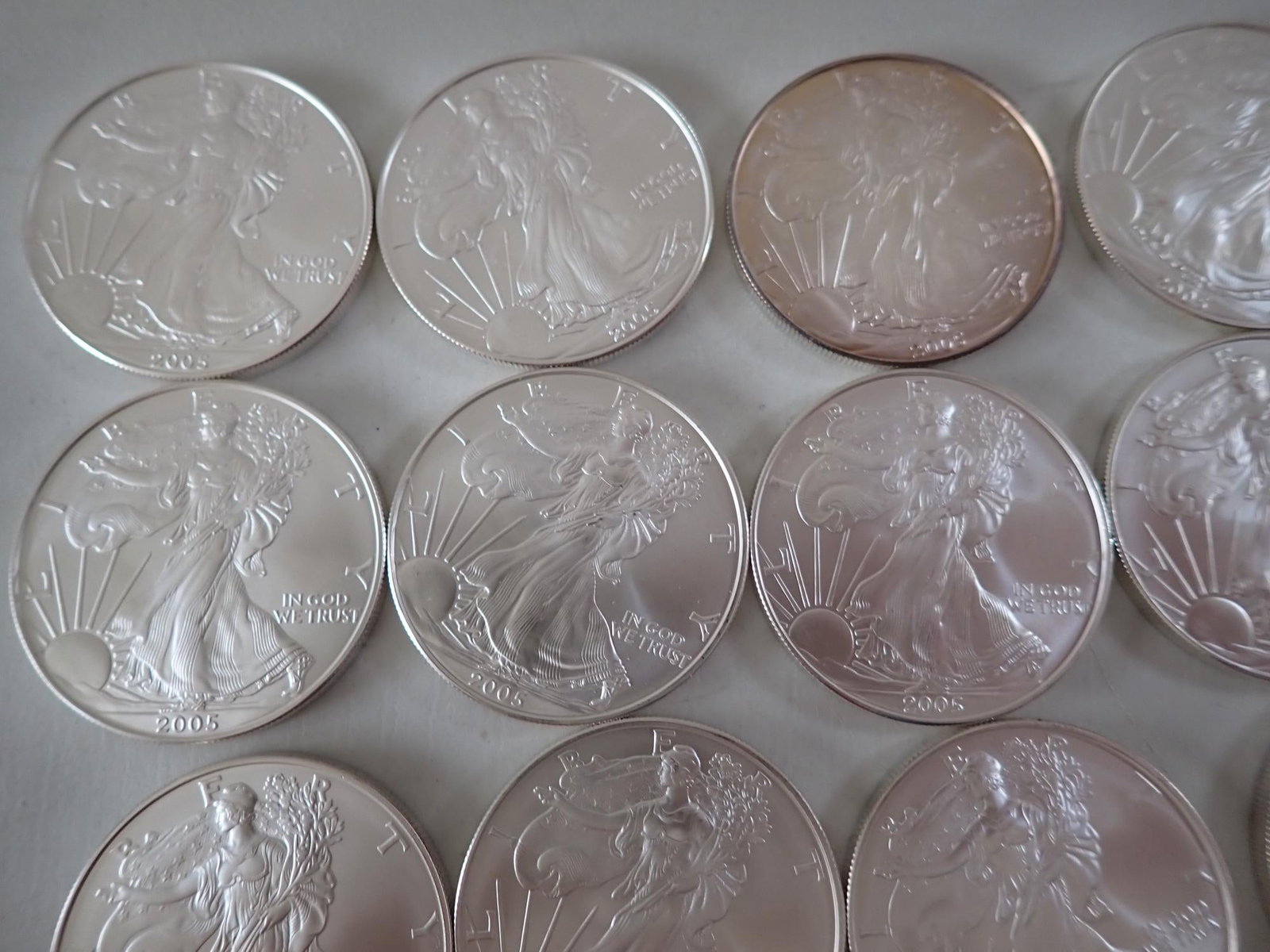 17 American Eagle Silver Coins - 2