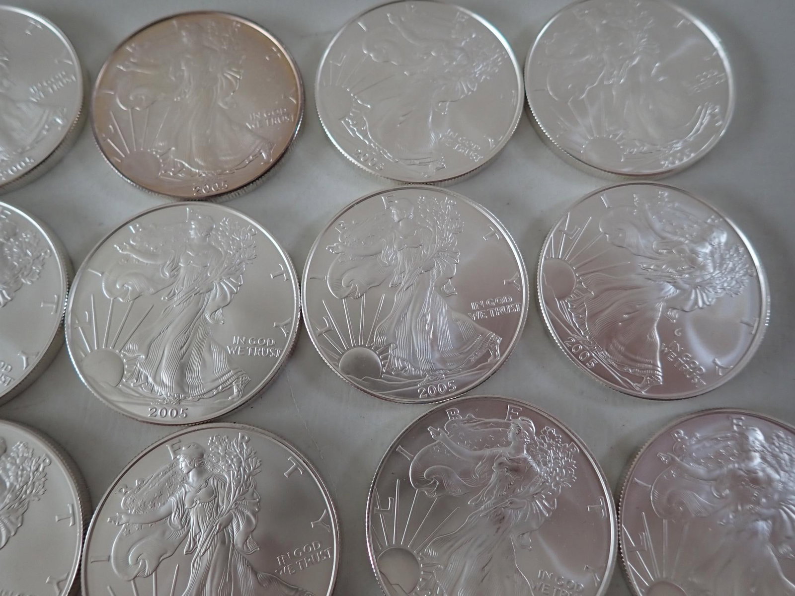 17 American Eagle Silver Coins - 3