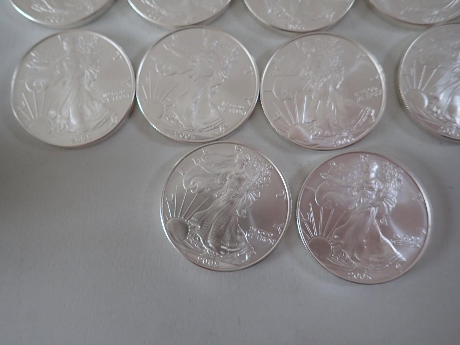 17 American Eagle Silver Coins - 4