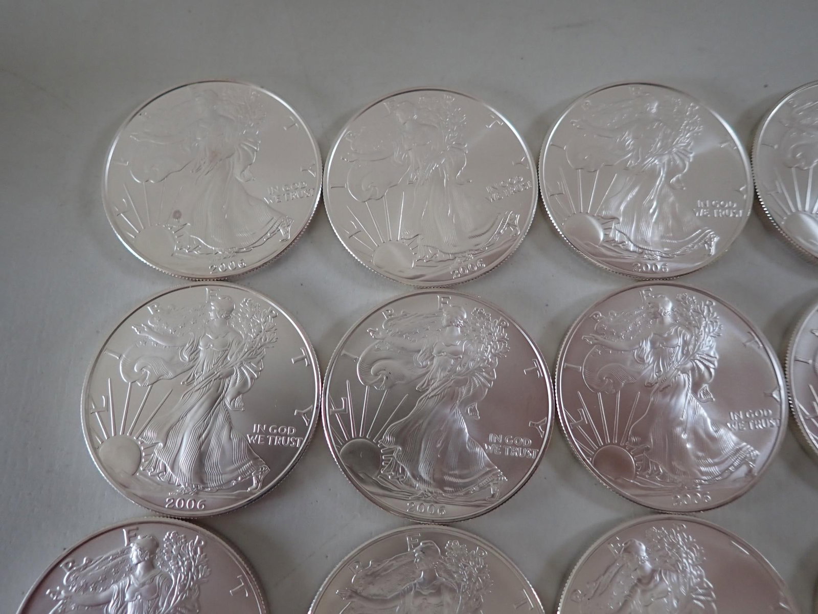 17 American Eagle Silver Coins - 2