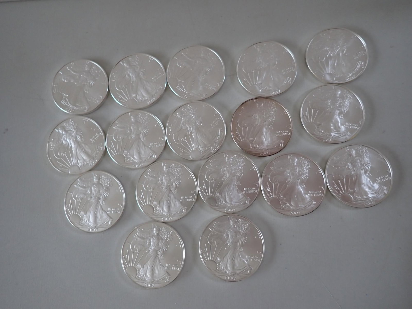 17 American Eagle Silver Coins - 2