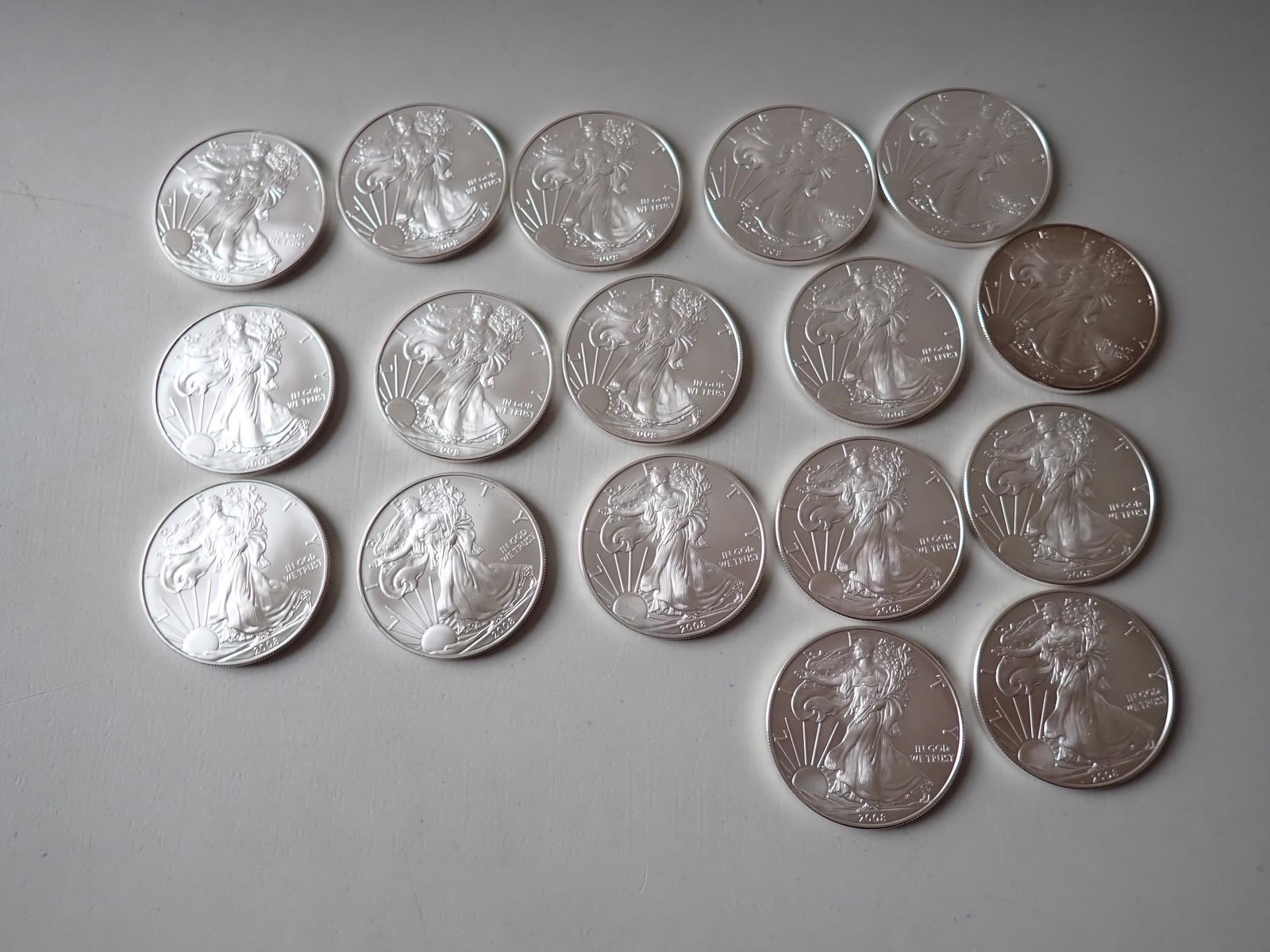 17 American Eagle Silver Coins - 2