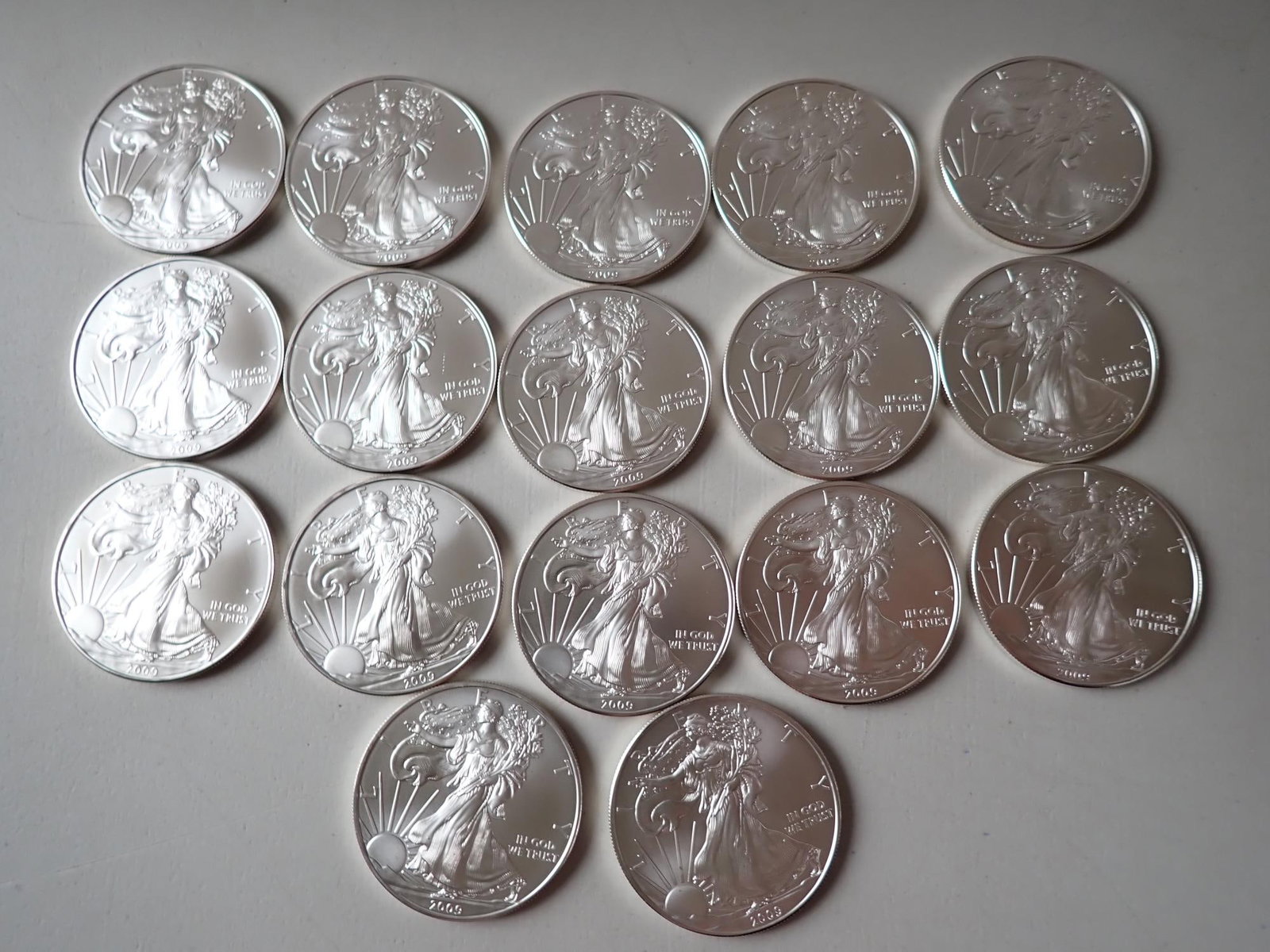17 American Eagle Silver Coins - 2