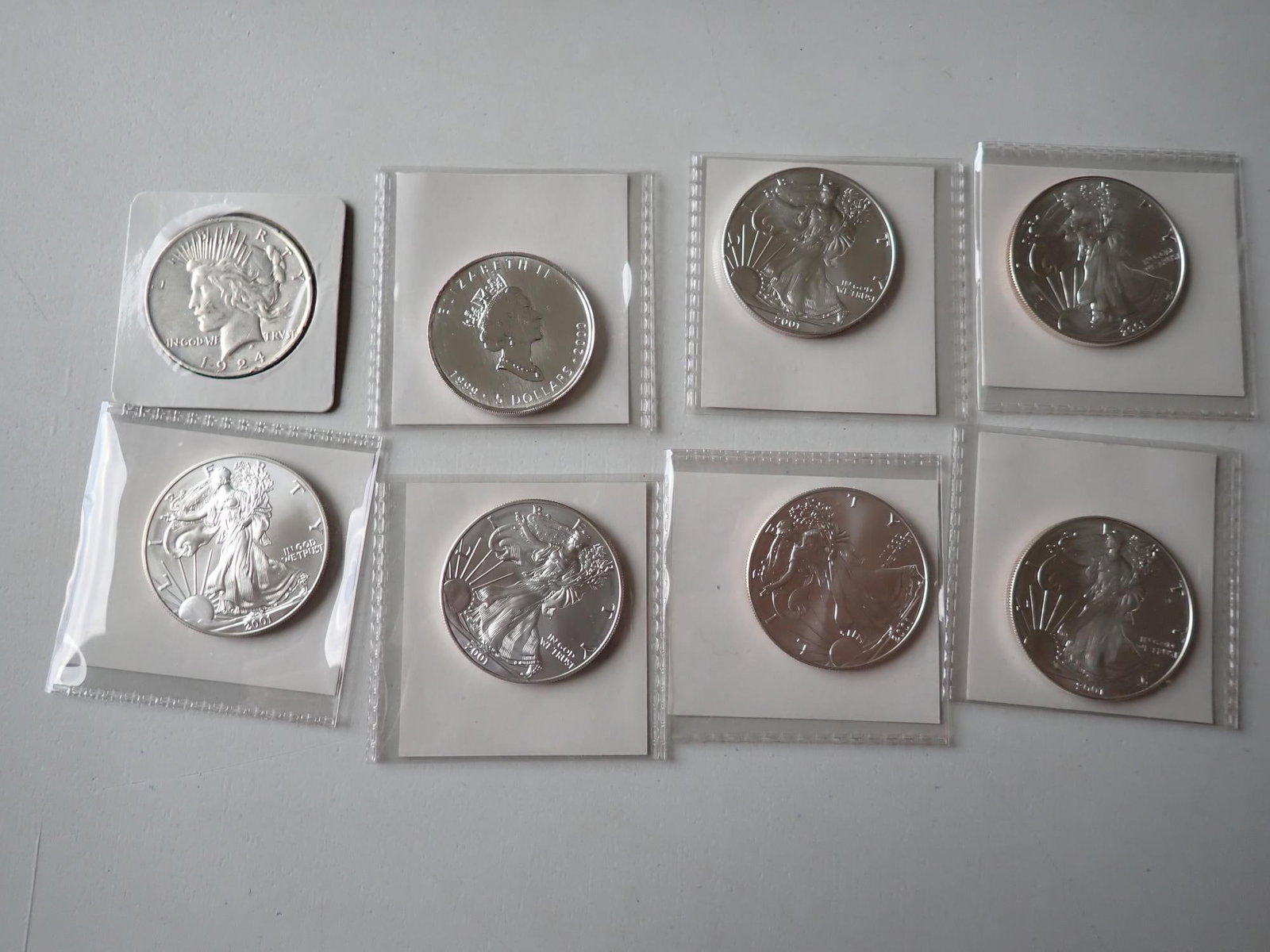 American Eagles, Peace Dollar, & Canadian Coins (1 of 6)