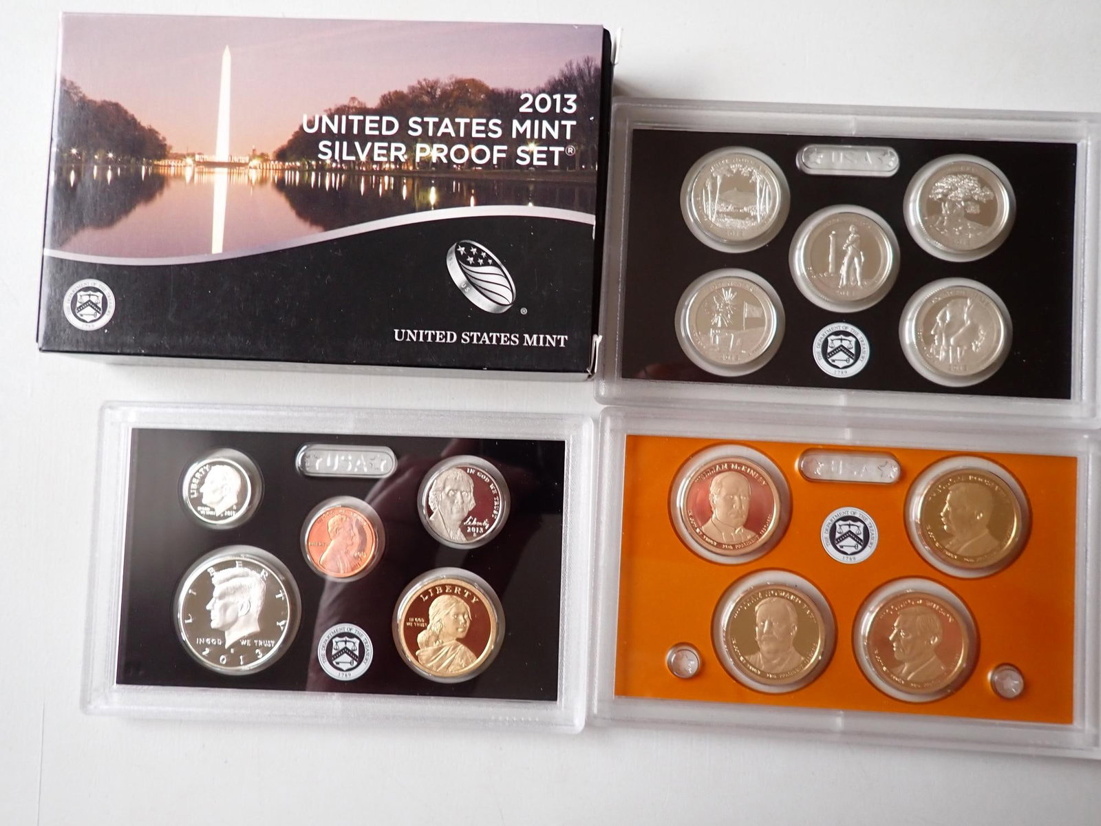 2012, 2013, 2015, & 2018 U.S. Silver Proof Sets - 3
