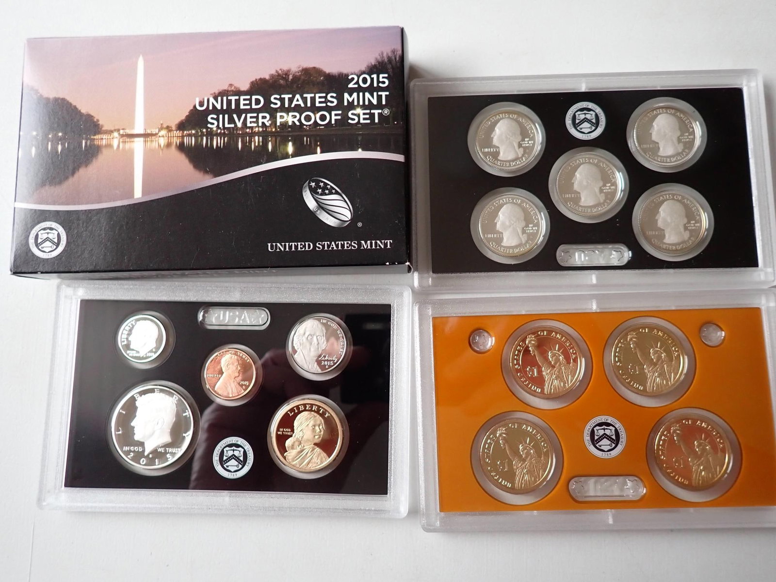 2012, 2013, 2015, & 2018 U.S. Silver Proof Sets - 4