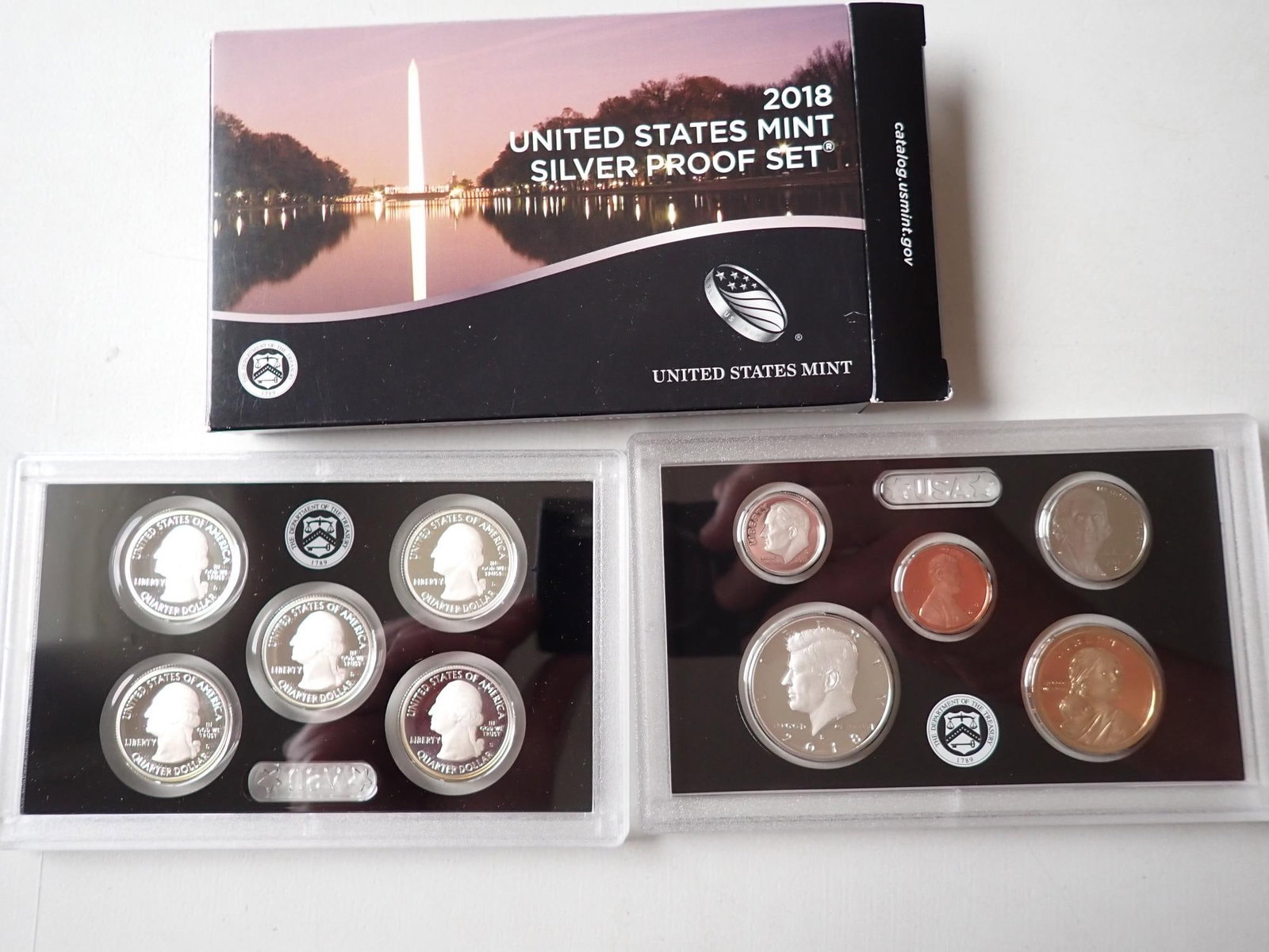 2012, 2013, 2015, & 2018 U.S. Silver Proof Sets - 5