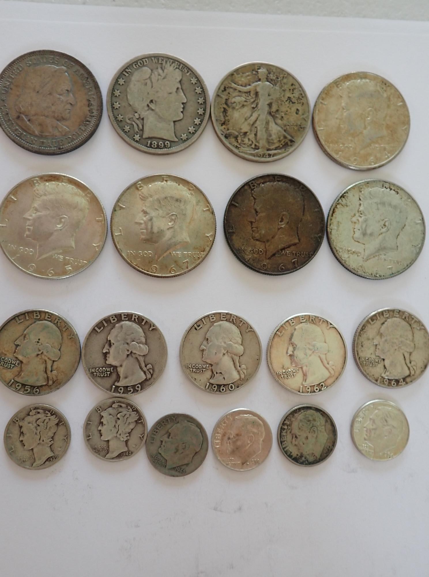 Silver Half Dollars, Quarters, and Dimes (1 of 14)
