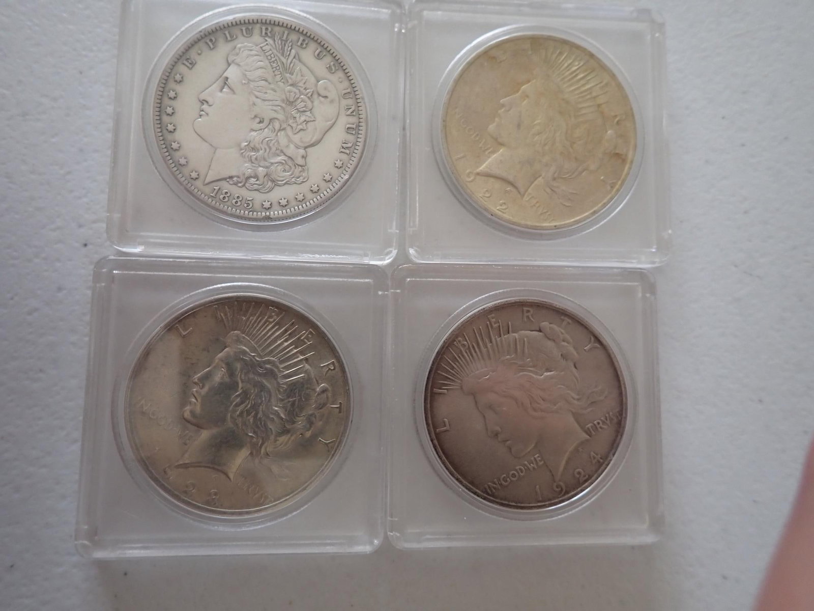 Peace Silver Dollars and Morgan Dollar (1 of 9)