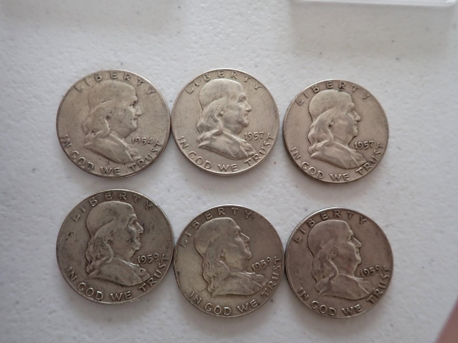 1950s Franklin Half Dollars Roll - 6