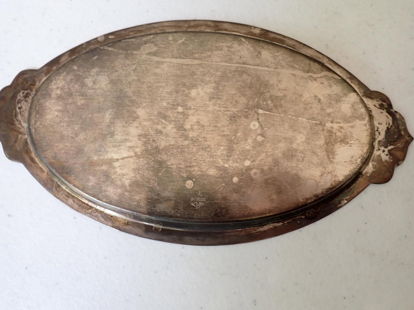 Sterling tray and plate - 4