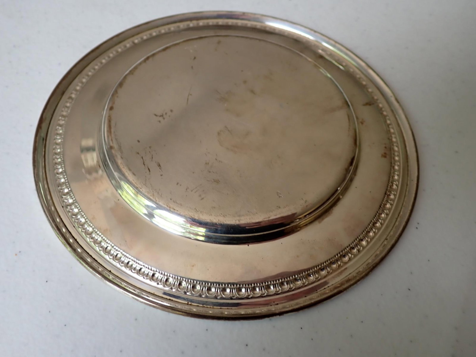 Sterling tray and plate - 6