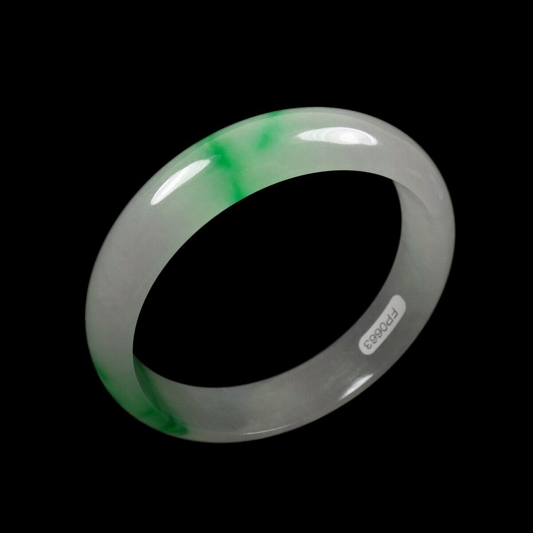 Chinese natural burma wave jade bangle: Size: Width 60 mm - Height 7 mm Materials: Natural Jade Time Period: Qing Dyansty Manufactured Style: Qing Dyansty Origin: China