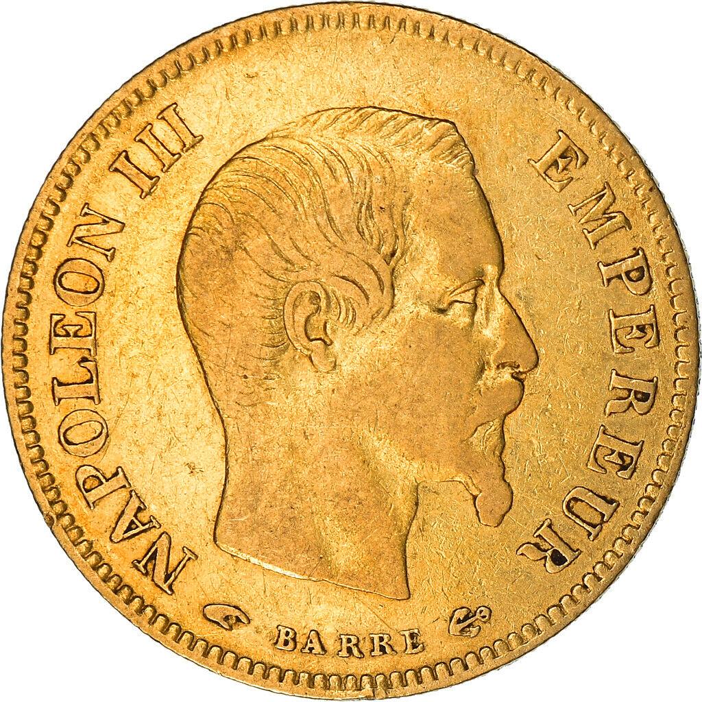 France 1855 A Gold 50 Francs NGC AU58