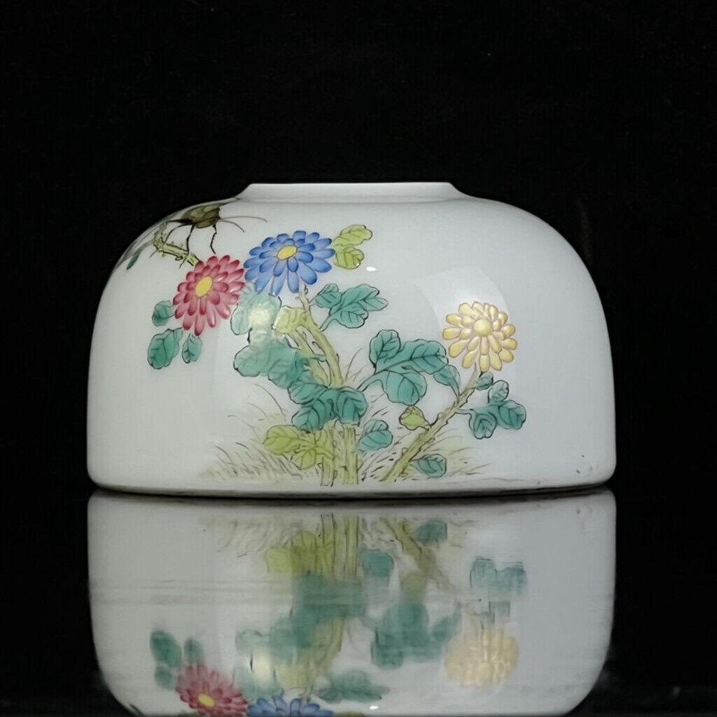 Chinese famille rose porcelain washer: Size: Width 11.5 cm - Height 6 cm Materials: Porcelain Time Period: qing dynasty Manufactured Date: Yongzheng Period Origin: China