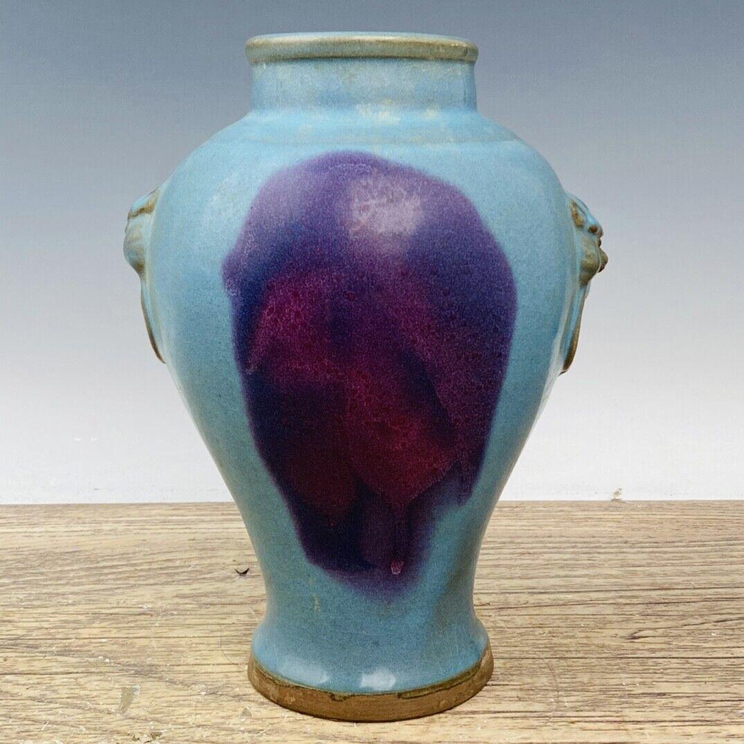 Chinese jun kiln porcelain vase (1 of 9)
