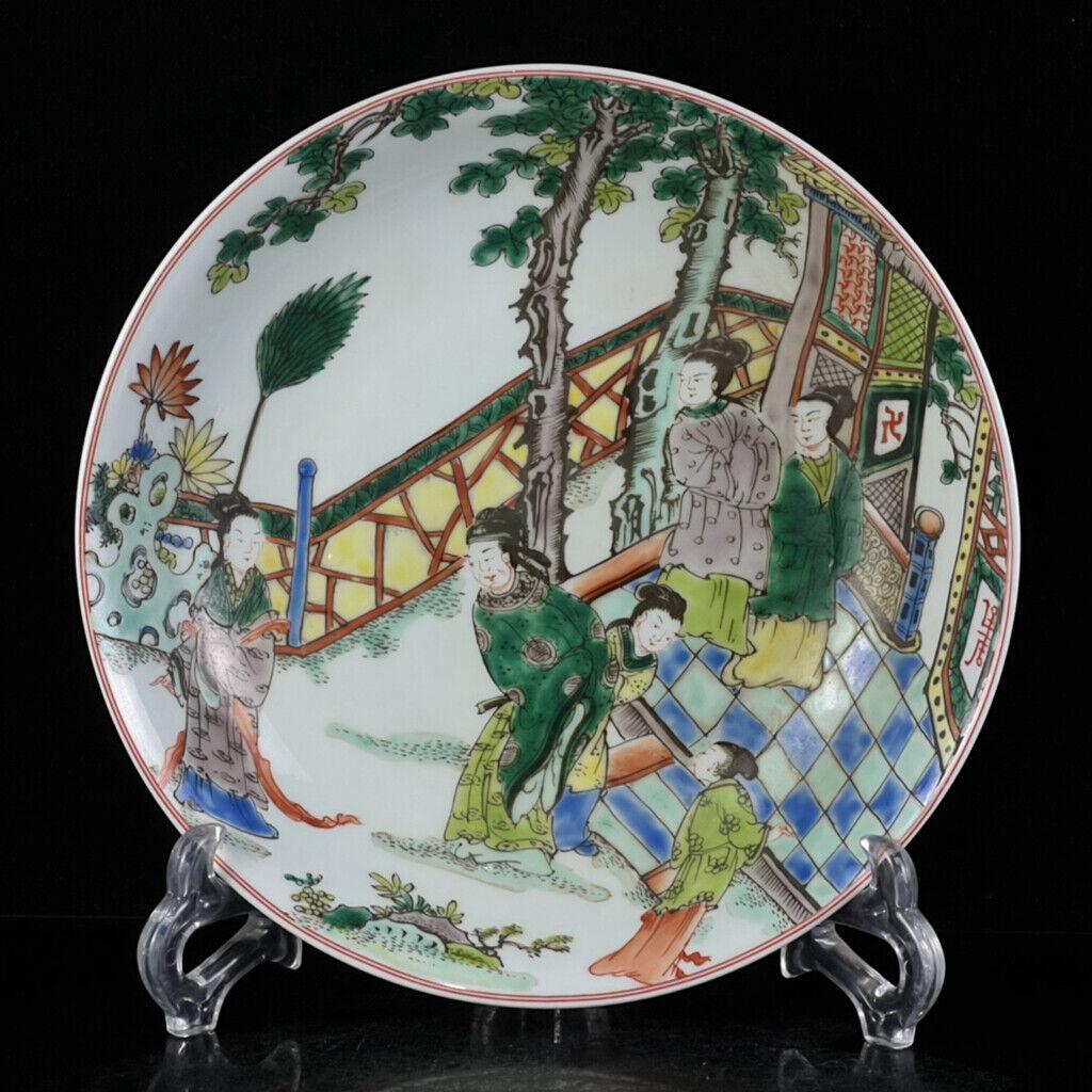 Chinese famille verte porcelain plate (1 of 8)