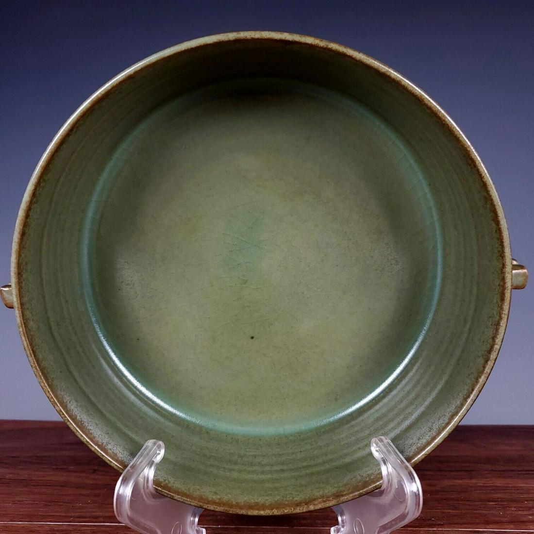 Chinese ru kiln porcelain washer: Size: Width 19.5 cm - Height 7.5 cm Materials: Porcelain Time Period: Song dynasty Manufactured Date: 10th-c Period Origin: China