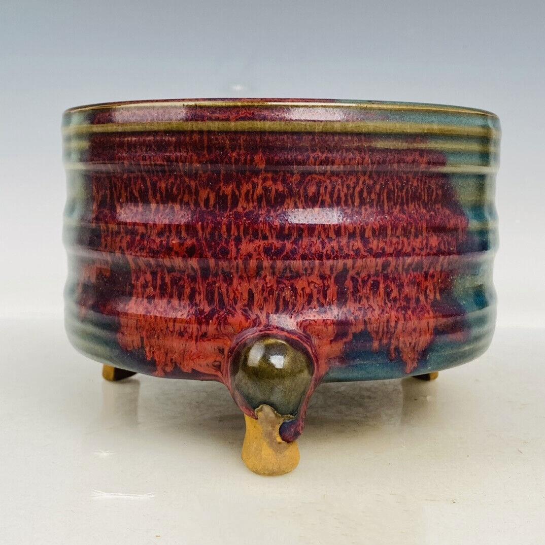 Chinese jun kiln porcelain incense burner (1 of 9)