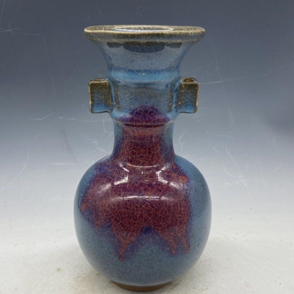 Chinese jun kiln porcelain vase (1 of 9)