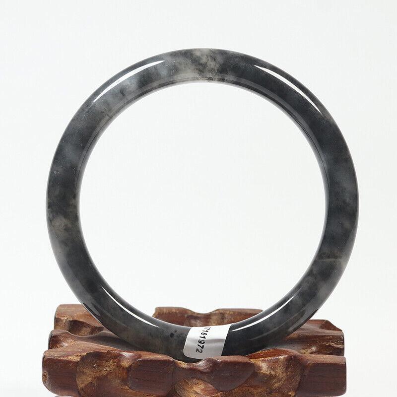 Chinese natural black white jade bangle (1 of 11)
