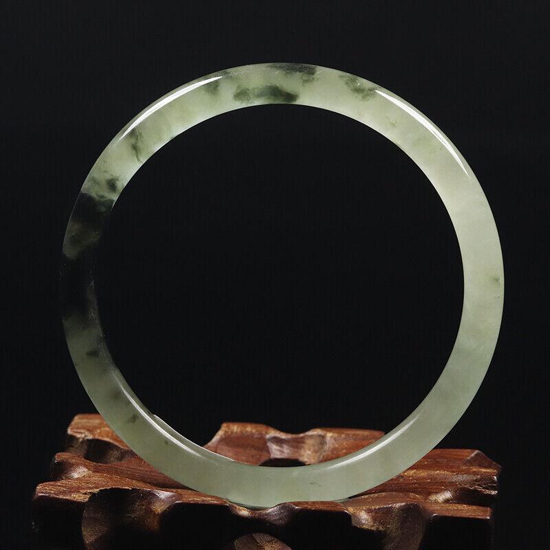 Chinese natural black white jade bangle (1 of 12)