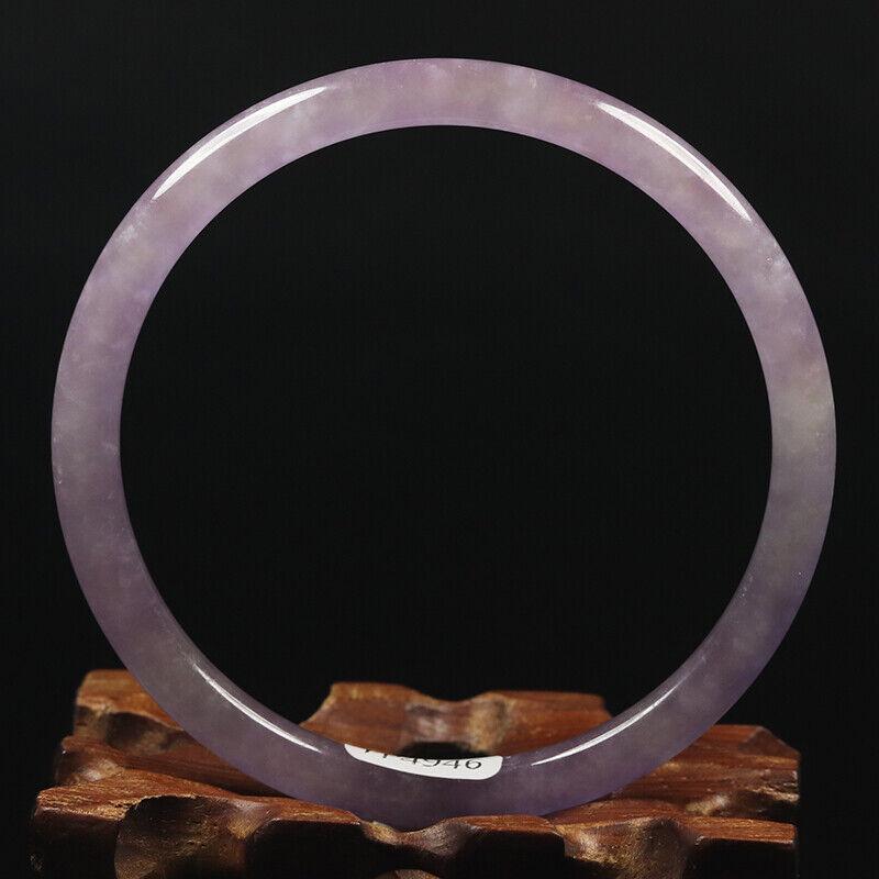 Chinese natural lavender jade bangle (1 of 12)