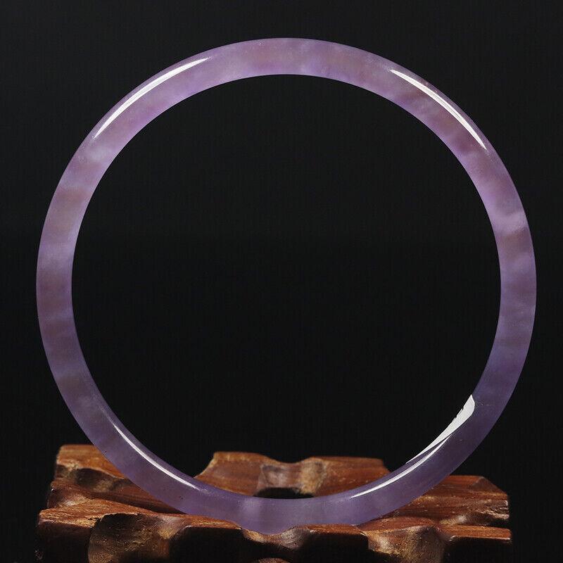 Chinese natural lavender jade bangle (1 of 9)