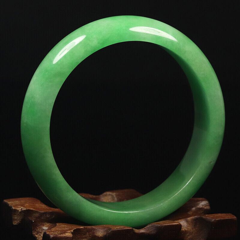 Chinese natural green jade bangle (1 of 10)