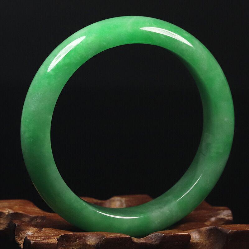 Chinese natural green jade bangle (1 of 10)