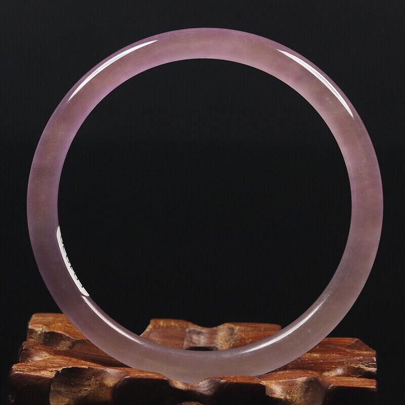 Chinese natural lavender jade bangle (1 of 12)