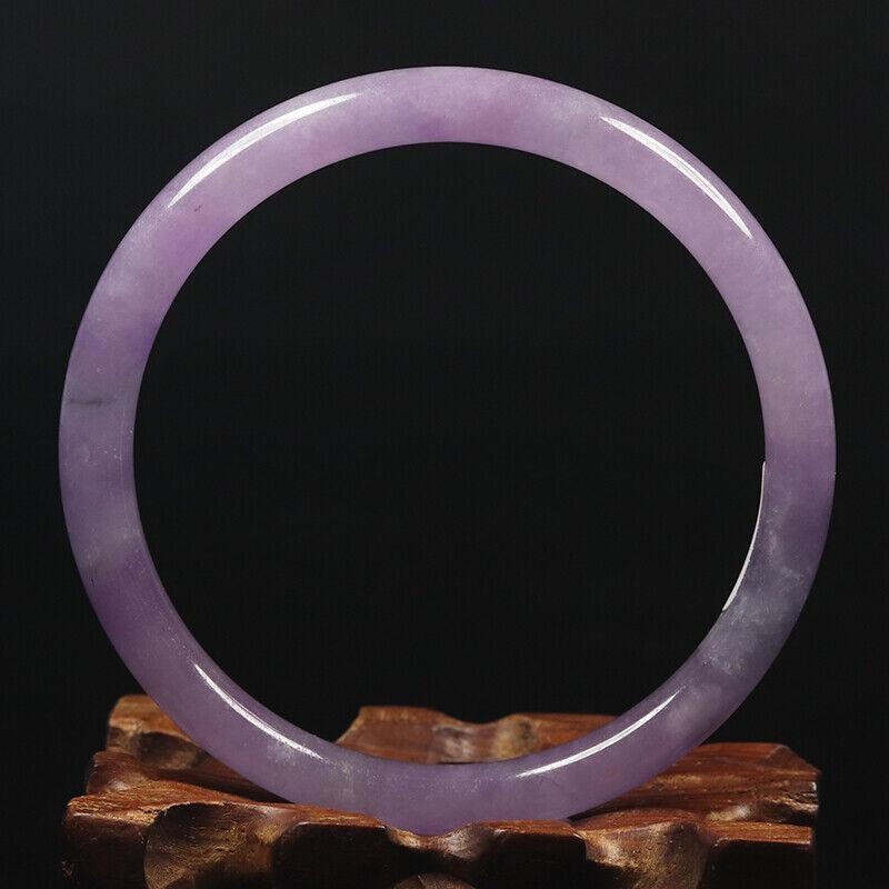 Chinese natural lavender jade bangle (1 of 12)