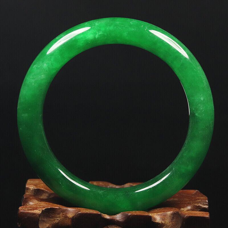Chinese natural green jade bangle (1 of 12)