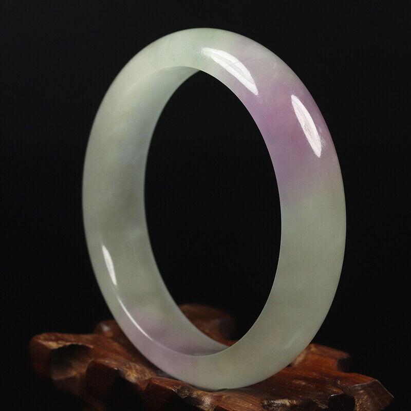 Chinese natural lavender jade bangle (1 of 12)