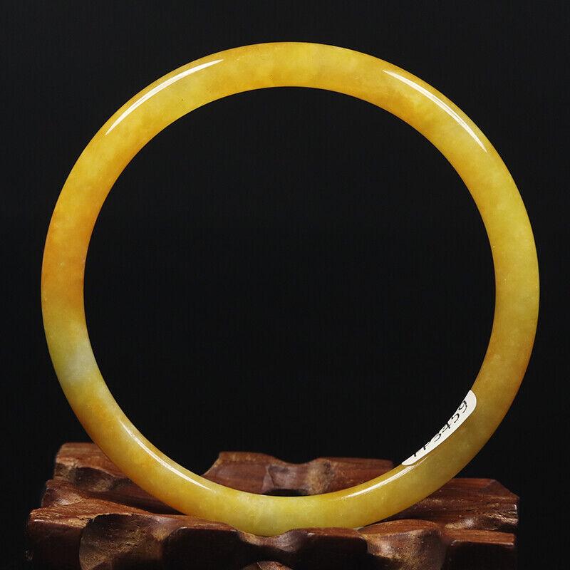 Chinese natural yellow jade bangle (1 of 11)