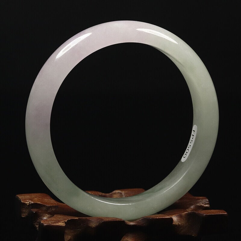 Chinese natural lavender jade bangle (1 of 12)